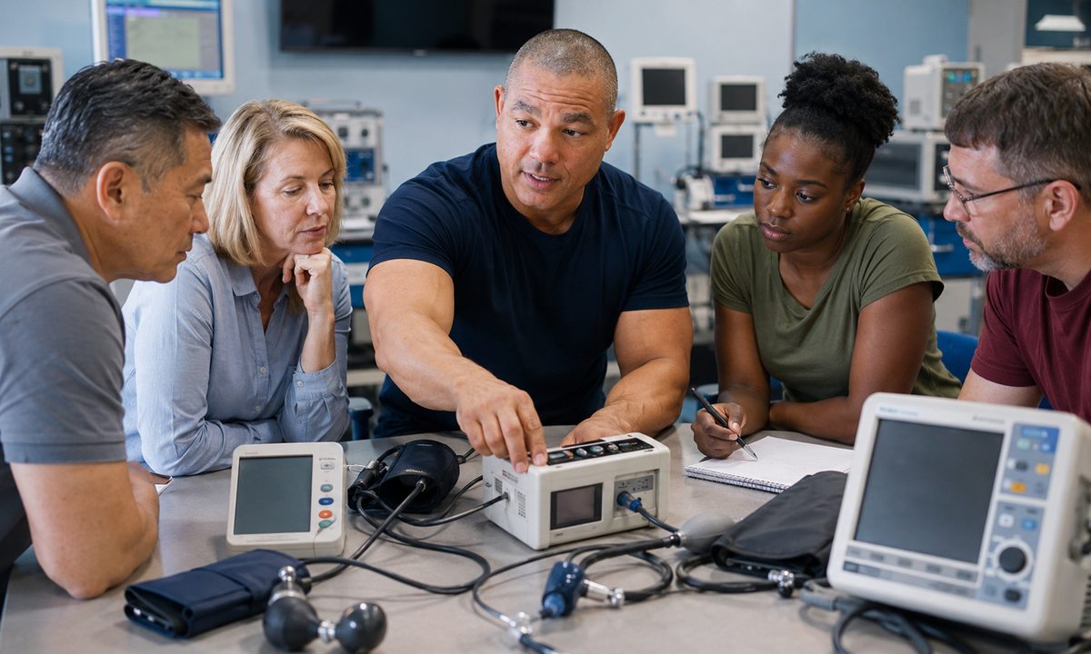 Devin Guides Blood Pressure Calibration
