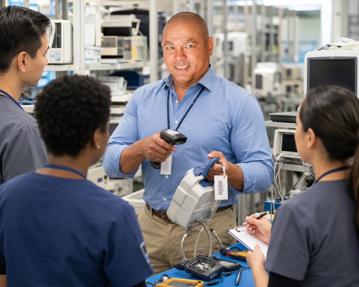 BiomedRx healthcare technology management team delivering healthcare technology management installation compton