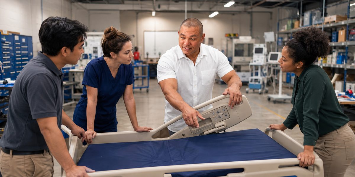 Devin Teaches Hospital Bed Maintenance