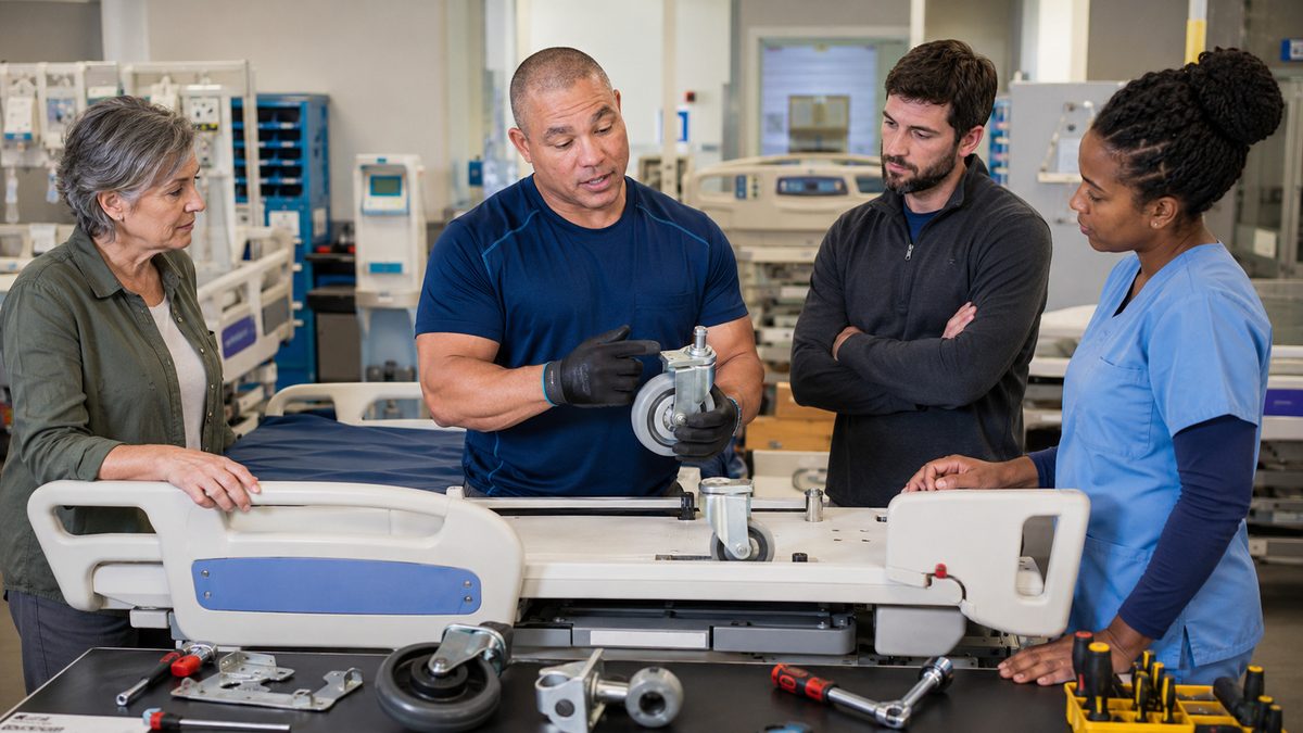 Devin Teaches Safe Hospital Bed Repairs