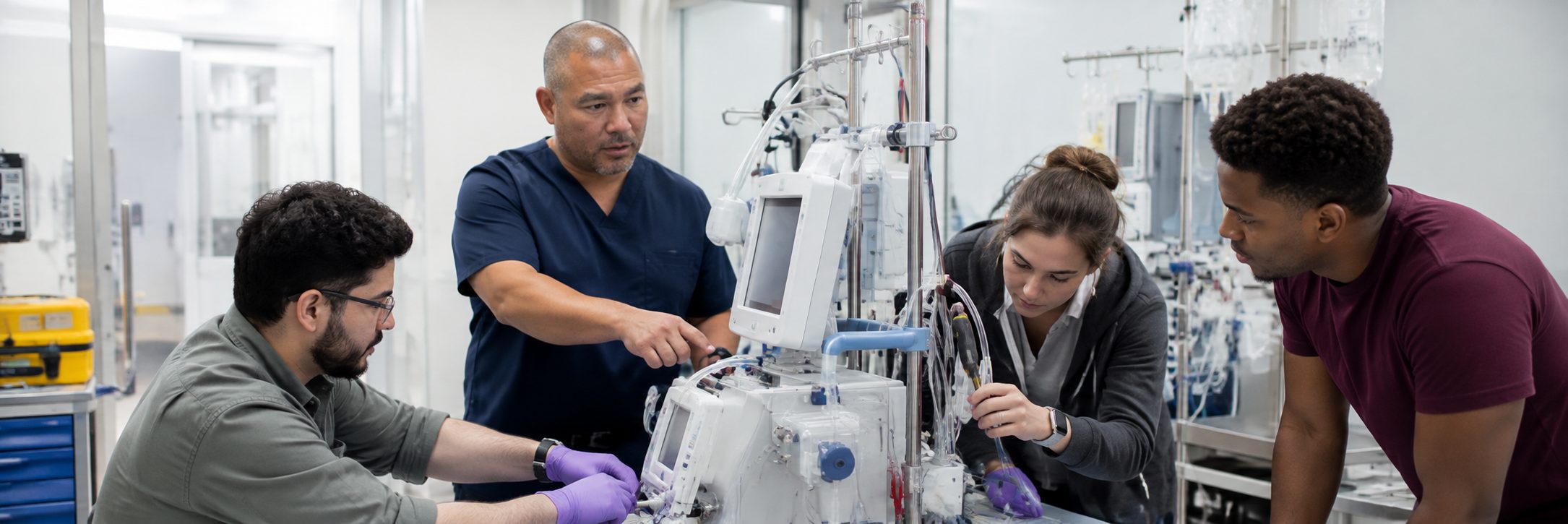 BiomedRx technician performing scientific laboratory equipment maintenance molokai to protect patient safety