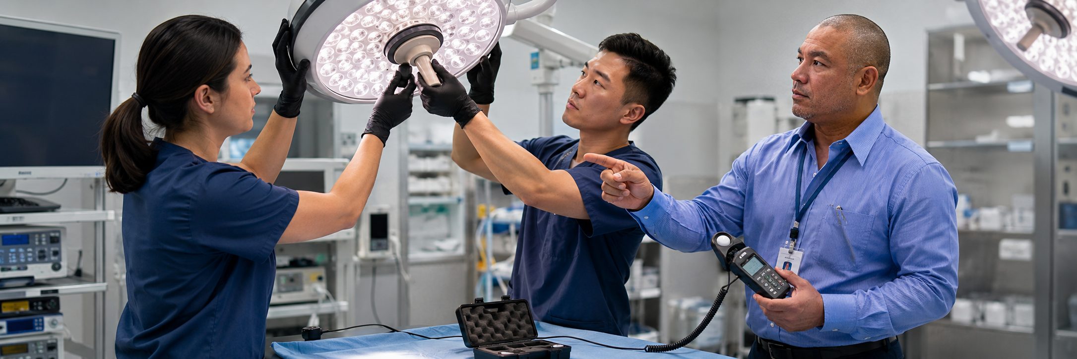 BiomedRx technician performing healthcare technology management certification vallejo to protect patient safety