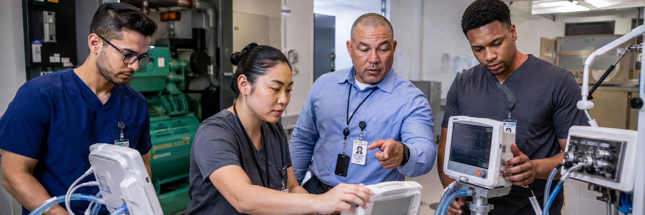 BiomedRx healthcare technology management team delivering healthcare technology management training