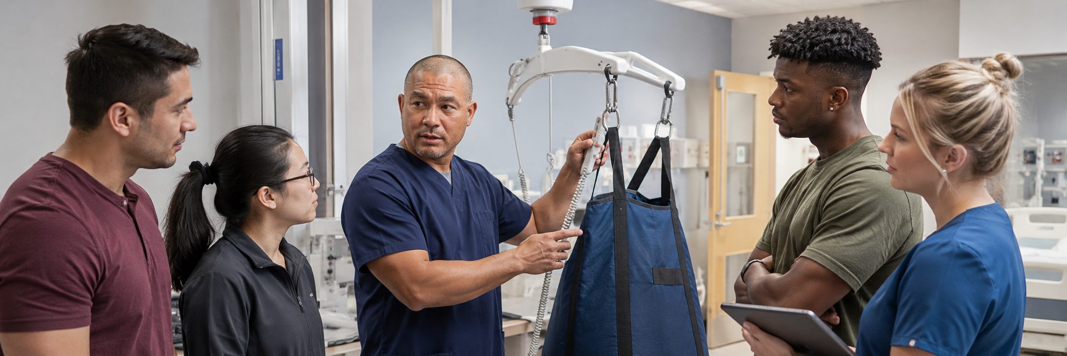 BiomedRx technician performing healthcare technology management training to protect patient safety