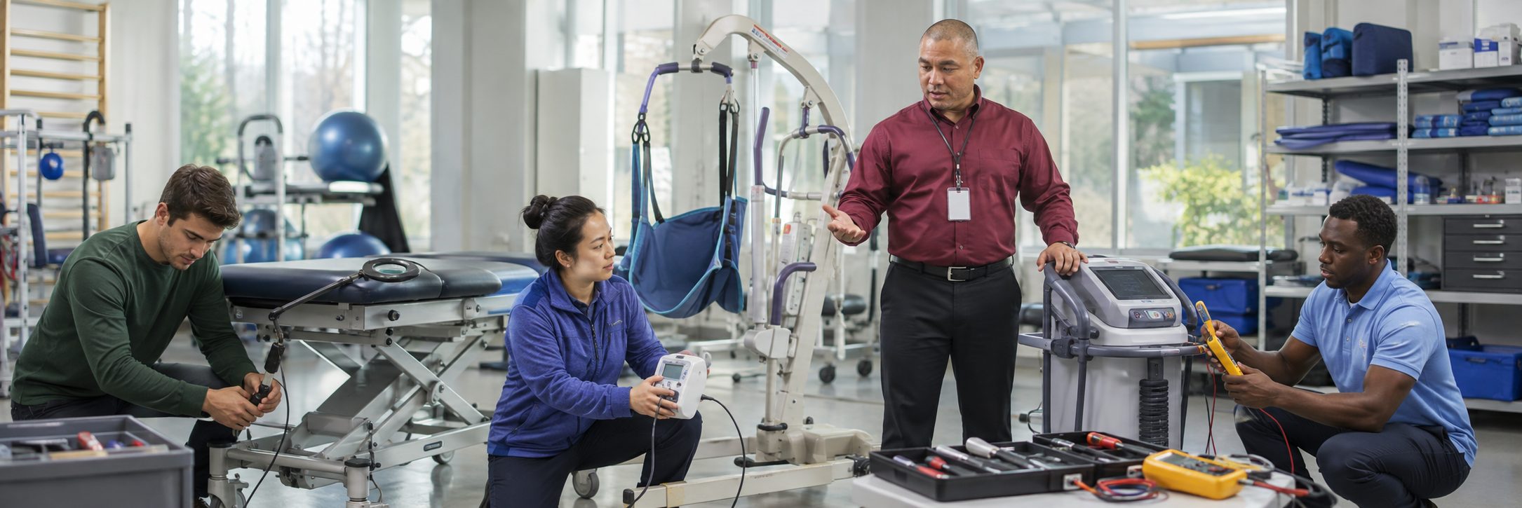 BiomedRx healthcare technology management team delivering healthcare technology management training compton