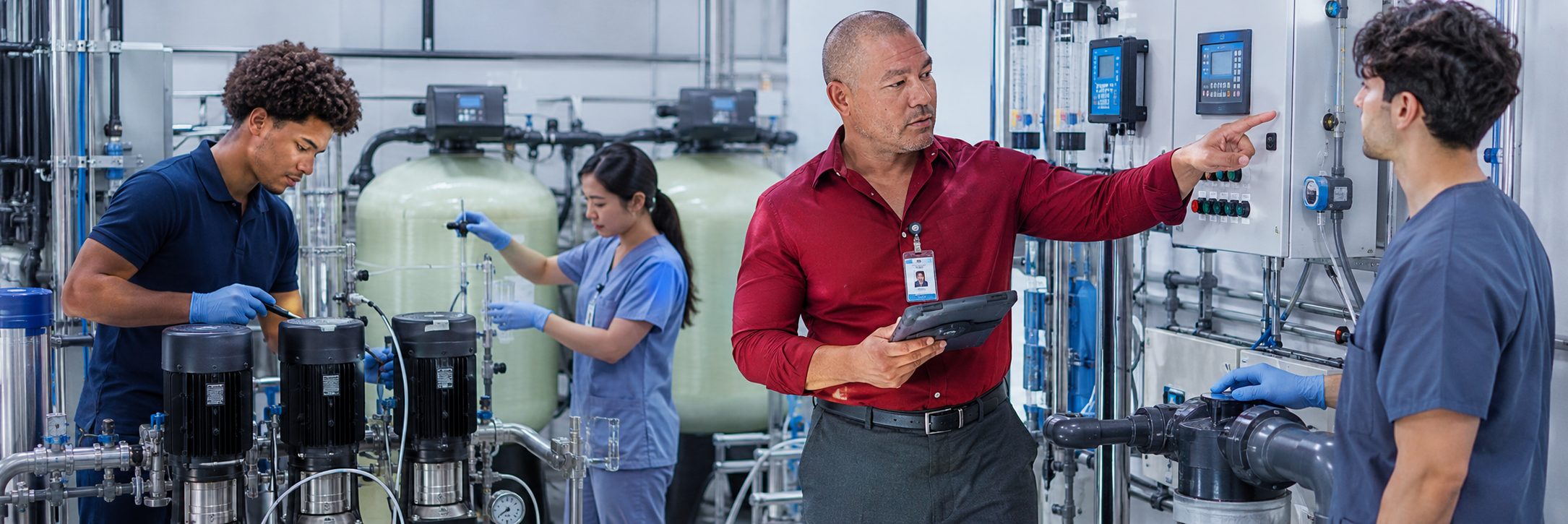 BiomedRx technician performing healthcare technology management consulting to protect patient safety