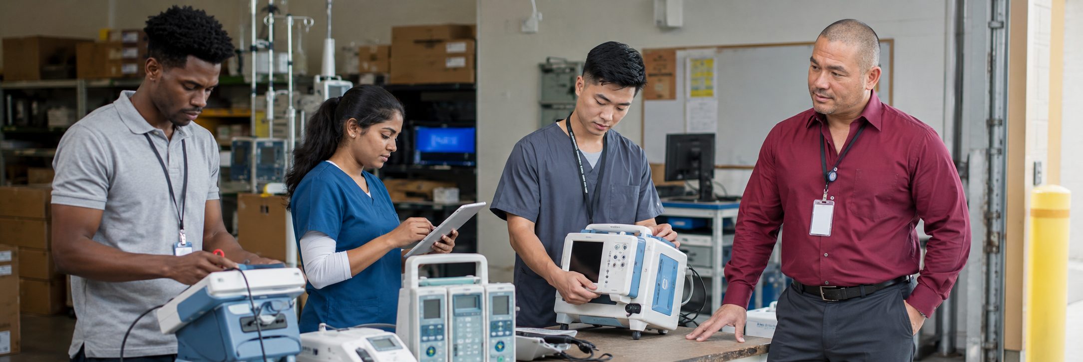 BiomedRx healthcare technology management team delivering healthcare technology management maintenance