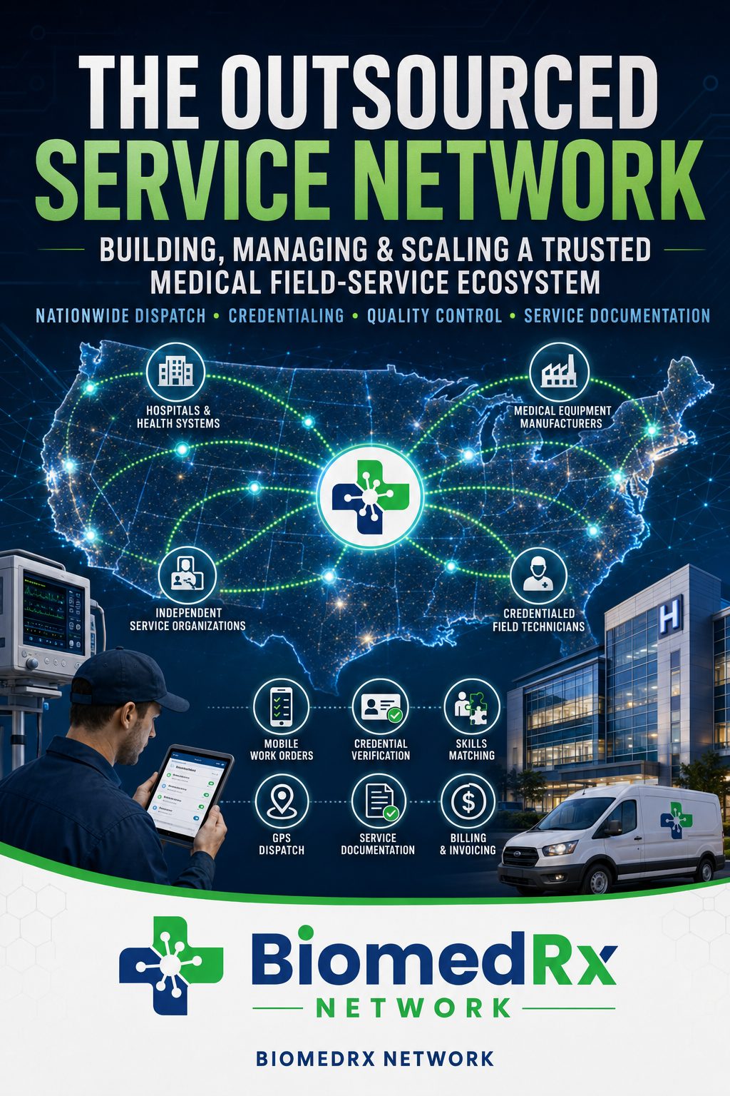 The Outsourced Service Network — eBook cover